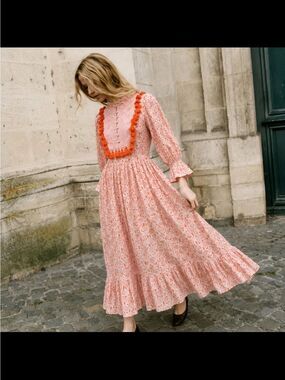 Elizabeth Wilson French Country Girl Cotton Dress Size XS ~ NWT